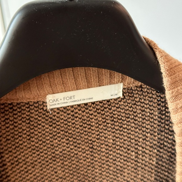 Oak and fort oversized plaid cardigan size M - Picture 5 of 5